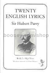 20 English Lyrics Book 2 High Voice
