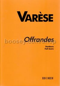 Offrandes (Voice & Orchestra)