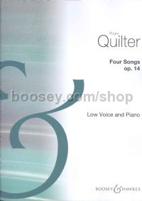 Four Songs, op. 14 - low voice & piano