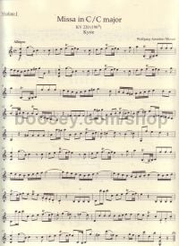 Missa Brevis In C K220 Violin I Part
