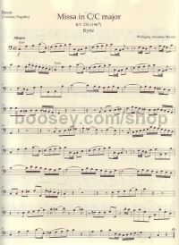 Missa Brevis In C K220 Cello Part