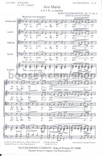 Ave Maria Op. 37 No.6 SATB