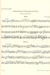Missa Brevis St Joannis de Deo (Little Organ Mass) Cello