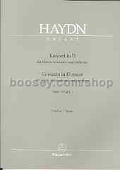 Keyboard Concerto in D major Hob.XVIII:11 (Full Score)