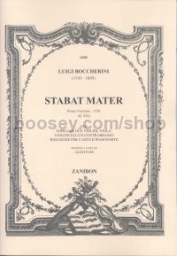 Stabat Mater (Orig. 1781 Version) Sop/st