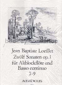 12 Sonatas, op. 1/3, Vol. 3 for treble recorder & basso continuo
