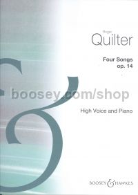 Four Songs, op. 14 - high voice & piano