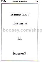 An Immorality (Soprano solo & SSA)