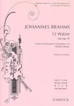 Walzer (12) Op. 39 Wind Quintet/Double Bass 