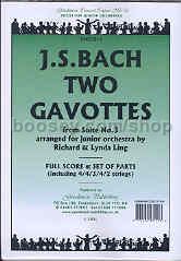 Two Gavottes (Orchestral Suite No3) Orch