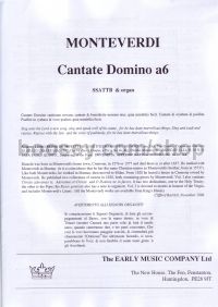 Cantate Domino (1620) SSATTB