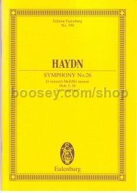 Symphony in D Minor, Hob.I:26 (Orchestra) (Study Score)