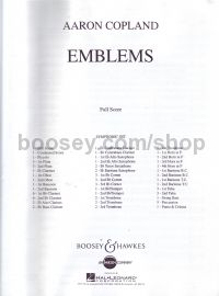 Emblems (Symphonic Band Full score)