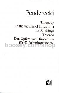 Threnody To The Victims of Hiroshima
