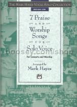 7 praise & worship songs solo voice med/low 