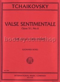 Valse Sentimentale Op. 51/6 (6 Pieces Op. 51) VLC/Piano
