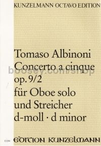 Oboe Concerto in D minor Op.9 No.2 (Full Score)