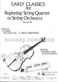 Early Classics for Beginners String Quartet or String Orchestra