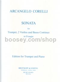 Sonata In D Trt/Piano Reduction