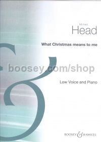 What Christmas Means to Me - low voice and piano
