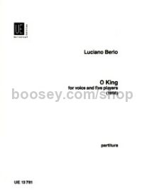 O King (Mezzo-Soprano & Mixed Ensemble)