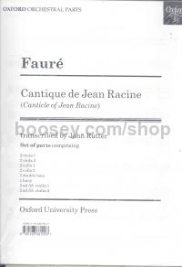 Cantique de Jean Racine (Parts)