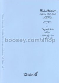 Adagio K580a Arr. Eng Horn & Stg Trio
