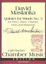 Quintet For Winds No3 Flute/Ob/Cl/Hn/Bsn 