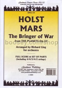 Mars Bringer Of War (From The Planets) Score & Parts 