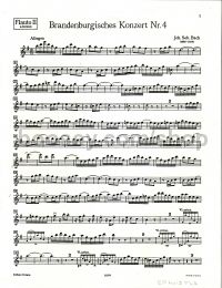 Brandenburg Concerto No.4 in G BWV 1049 (Flute 2 part)