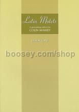 Latin Motets Book 1 Performing Edition 