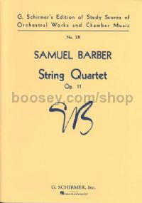 String Quartet Op. 11 Score