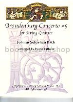 Brandenburg Concerto No5 String Quartet