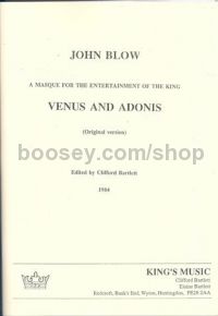 Venus and Adonis (Choral Score)