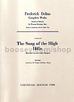 Collected Works of Frederick Delius, Vol.11b - Song Of The Hills (SATB & Orchestra) (Study Score)