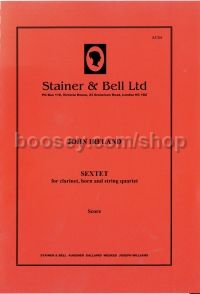 Sextet for Clarinet, Horn and String Quartet (Score & Parts)