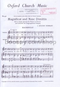 Magnificat & Nunc Dimittis in C Unison
