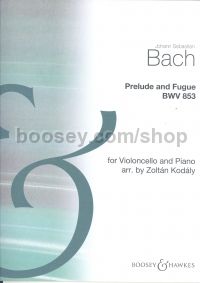 Prelude & Fugue BWV853 for Cello & Piano