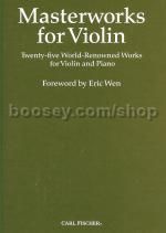 Masterworks For Violin 25 World Renowned Works 