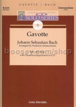 Gavotte for double bass and piano (+ CD)