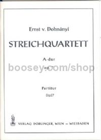 String Quartet Op. 7 Pocket Score