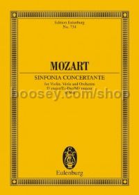 Sinfonie Concertanti in Eb Major, K 364 (Violin, Viola & Orchestra) (Study Score)