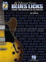 101 Must Know Blues Licks (Book & CD)