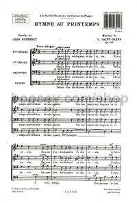 Hymne au printemps, op. 138 - male choir