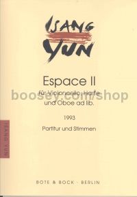 Espace II (1988) (Cello & Harp with optional Oboe)