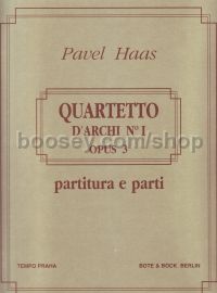 String Quartet 1 Op. 3 (1920) (Score & Parts)