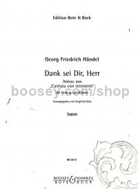 Arioso "Dank sei Dir, Herr"  (High Voice & Piano)