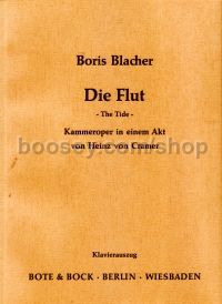 Die Flut - The Tide (1946) (Chamber Opera Vocal Score)