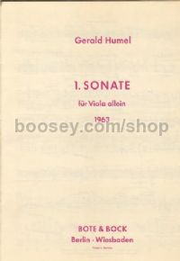 Sonata No.1 (1963) (Viola)