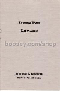 Loyang for Chamber Ensemble (1962) (Mixed Ensemble Study Score)